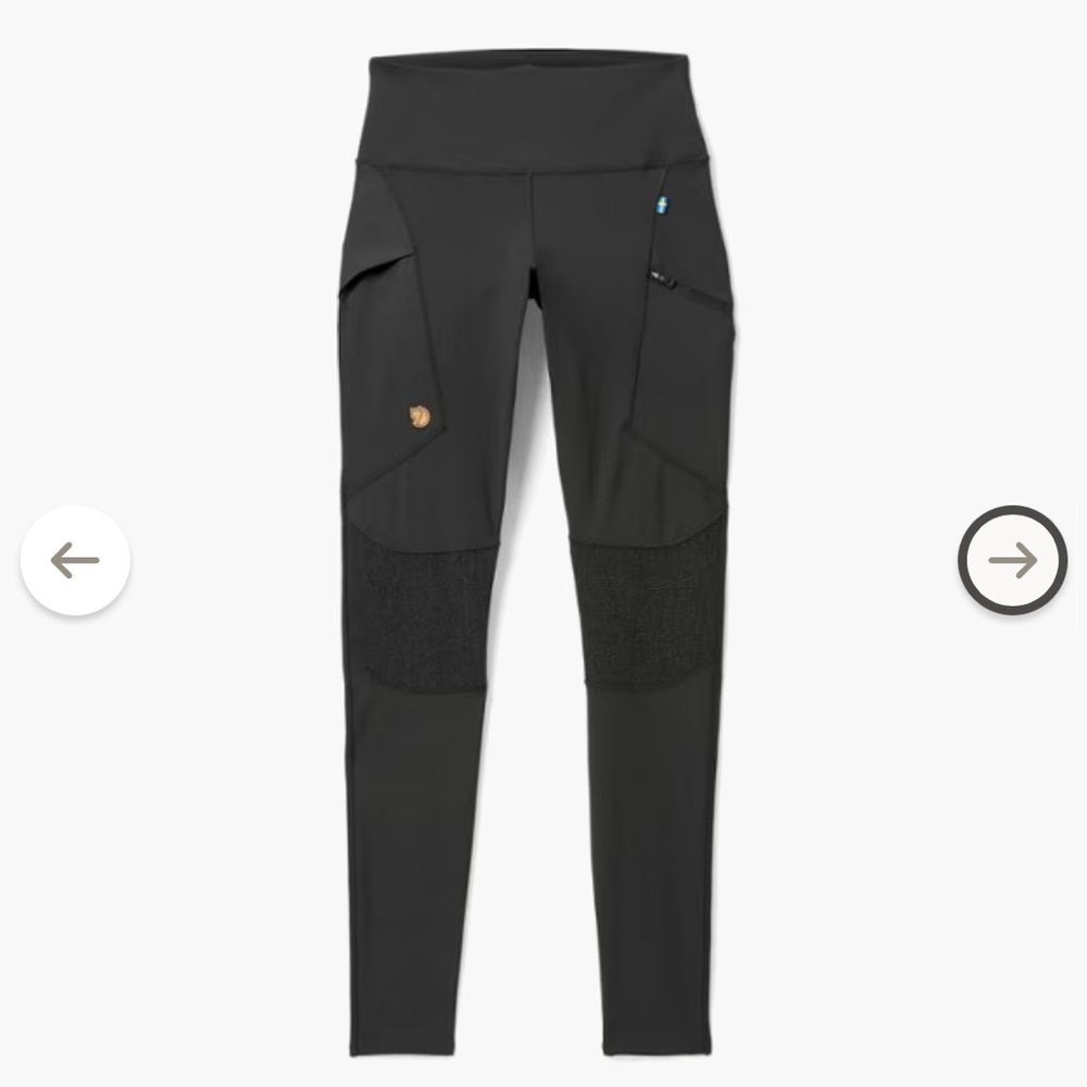 Fjallraven Abisko Trekking Black Leggings